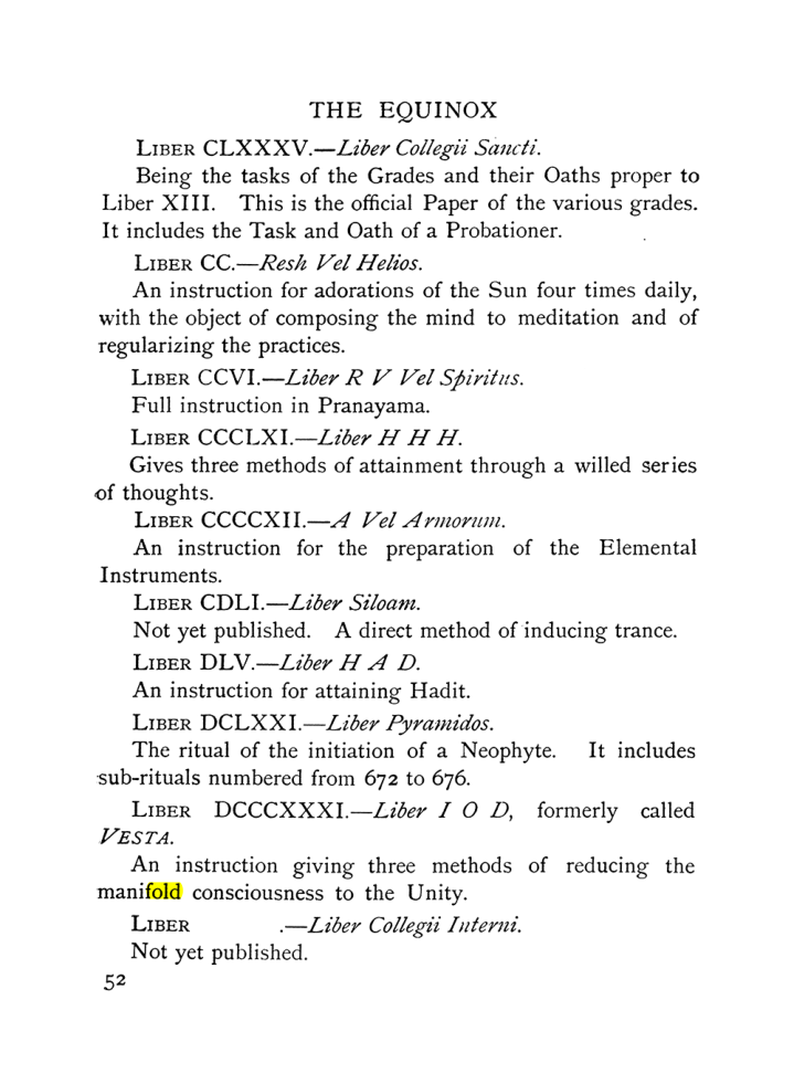 Original scan of The Equinox (Volume I, Number IX), PDF page 92