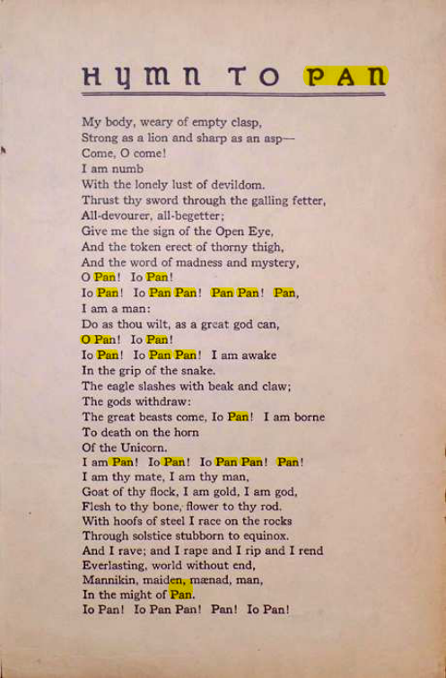 Original scan of Hymn to Pan, PDF page 3
