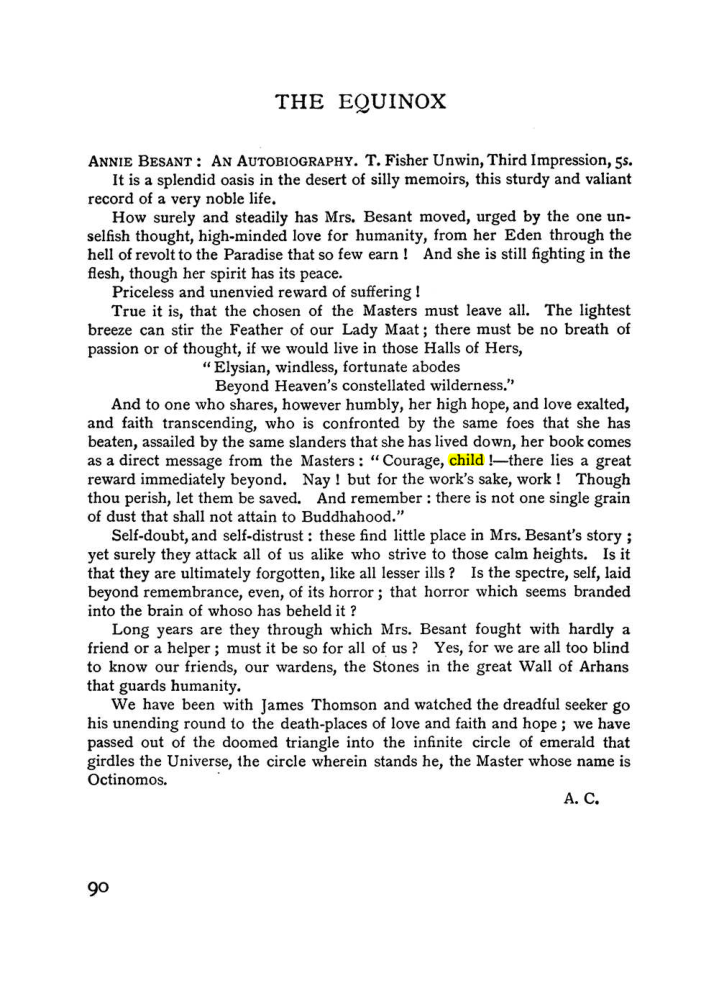 Original scan of The Equinox (Volume I, Number II), PDF page 100