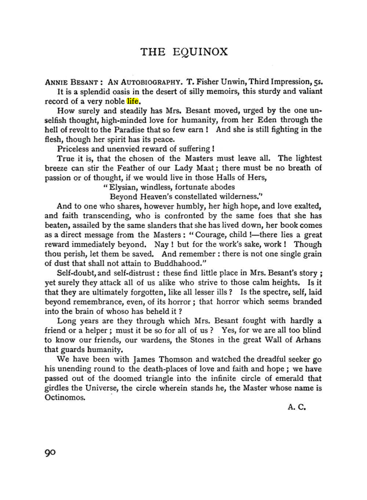 Original scan of The Equinox (Volume I, Number II), PDF page 100