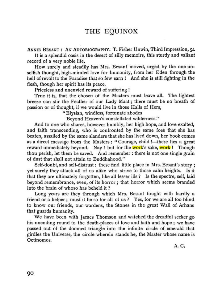 Original scan of The Equinox (Volume I, Number II), PDF page 100