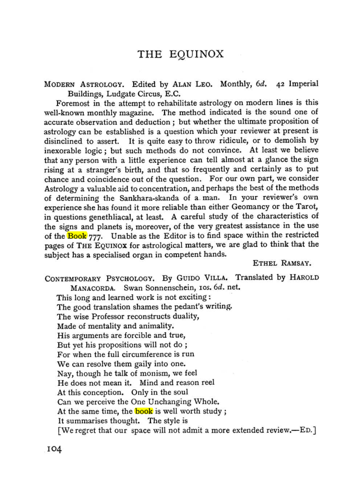Original scan of The Equinox (Volume I, Number II), PDF page 114