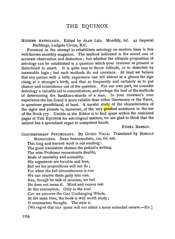 Original scan of The Equinox (Volume I, Number II), PDF page 114