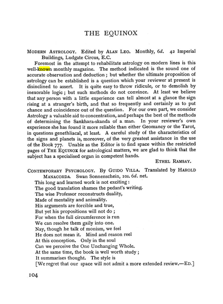 Original scan of The Equinox (Volume I, Number II), PDF page 114