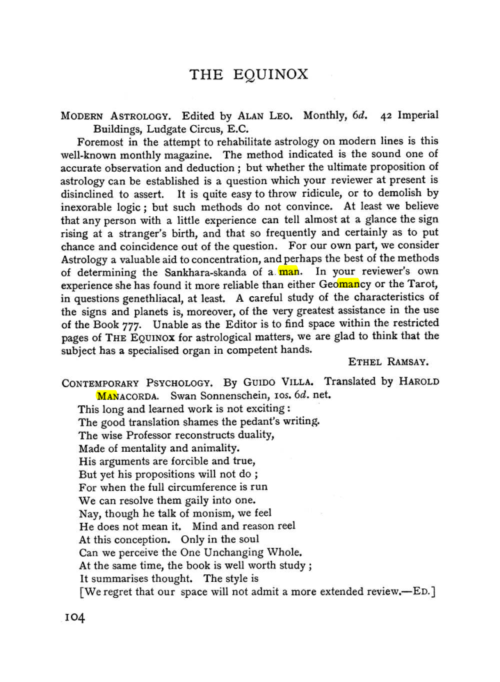 Original scan of The Equinox (Volume I, Number II), PDF page 114