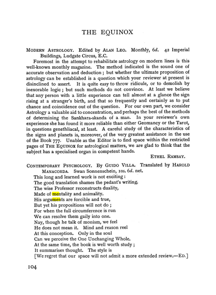Original scan of The Equinox (Volume I, Number II), PDF page 114