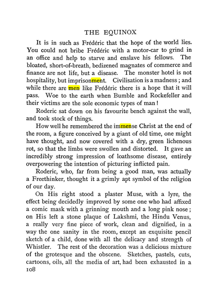 Original scan of The Equinox (Volume I, Number II), PDF page 118