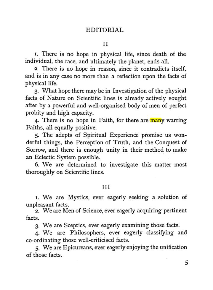 Original scan of The Equinox (Volume I, Number II), PDF page 13