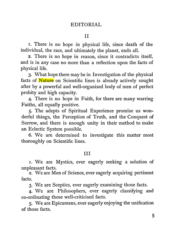 Original scan of The Equinox (Volume I, Number II), PDF page 13