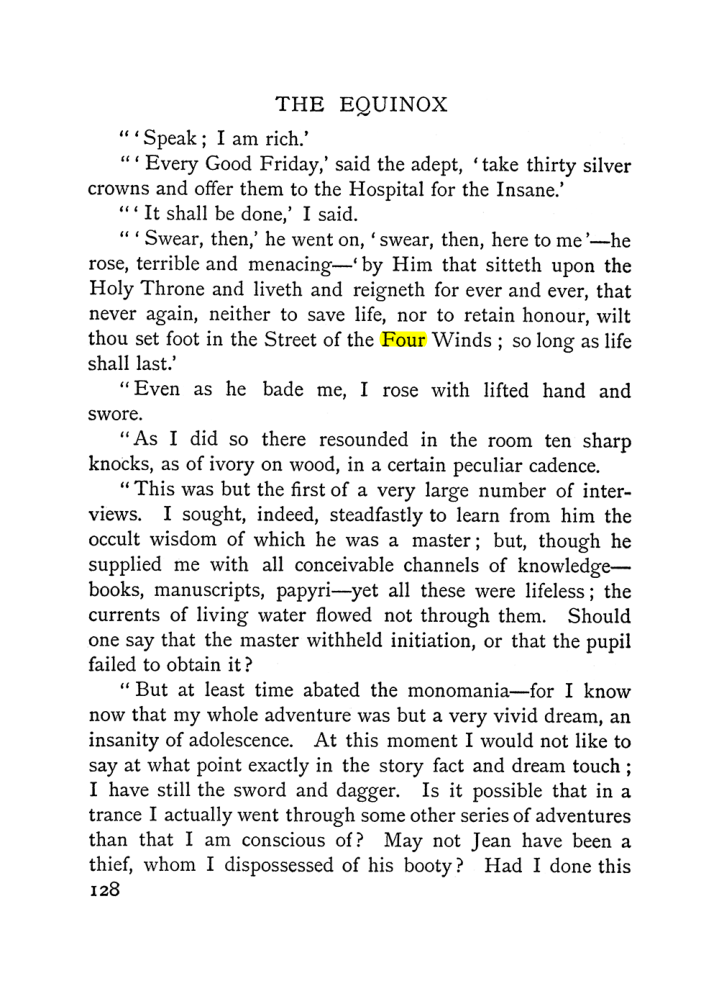 Original scan of The Equinox (Volume I, Number II), PDF page 138
