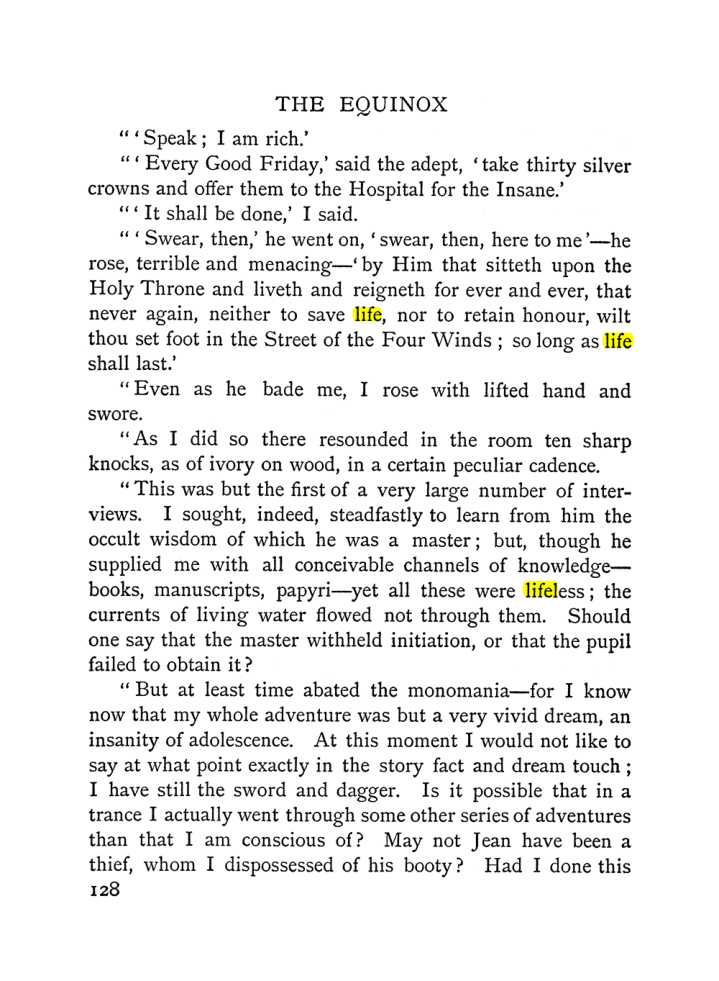 Original scan of The Equinox (Volume I, Number II), PDF page 138