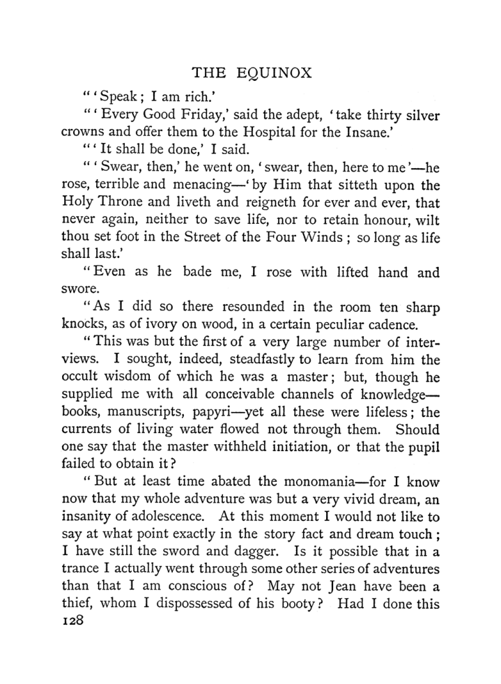 Original scan of The Equinox (Volume I, Number II), PDF page 138
