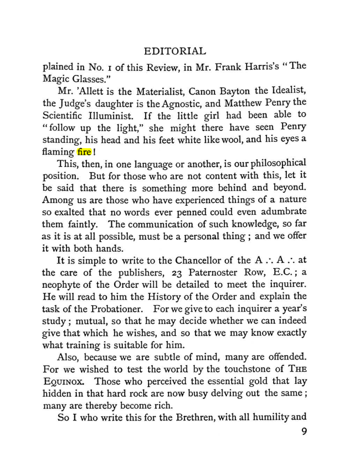Original scan of The Equinox (Volume I, Number II), PDF page 17