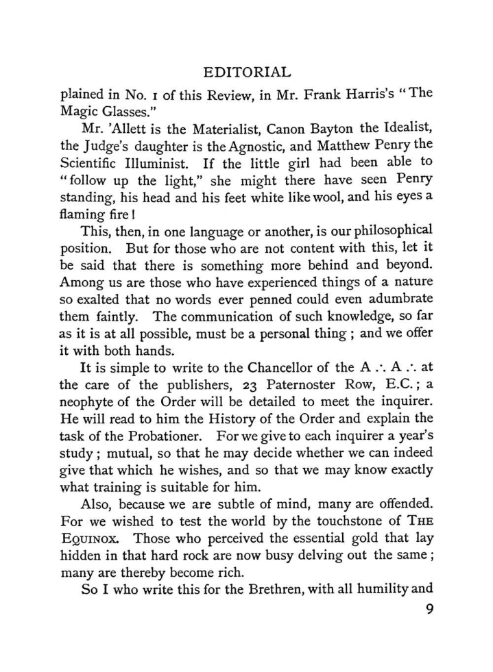Original scan of The Equinox (Volume I, Number II), PDF page 17