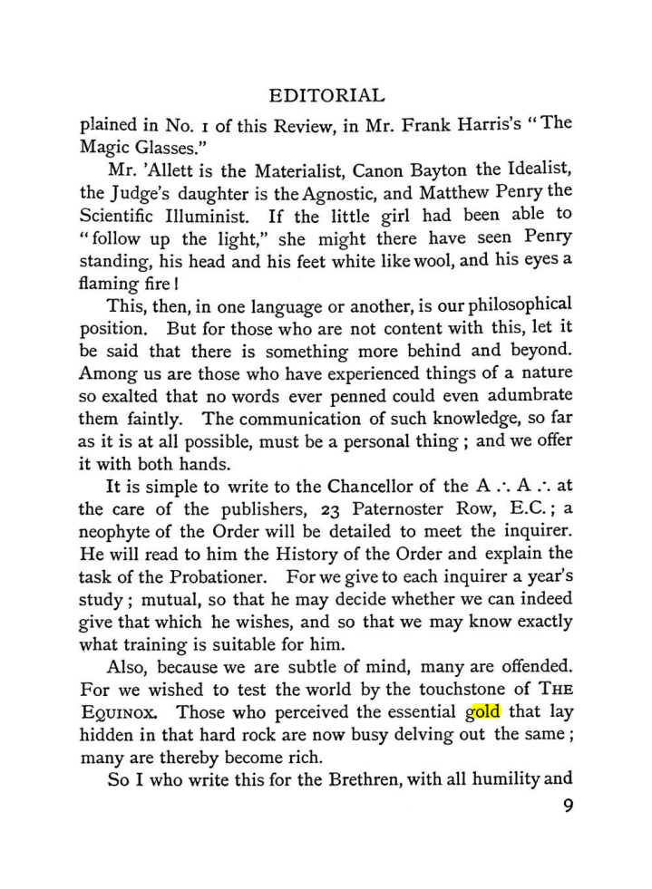 Original scan of The Equinox (Volume I, Number II), PDF page 17