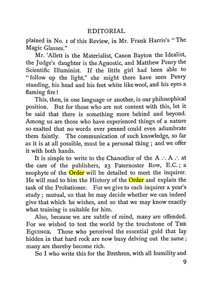 Original scan of The Equinox (Volume I, Number II), PDF page 17