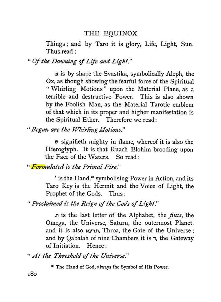 Original scan of The Equinox (Volume I, Number II), PDF page 190