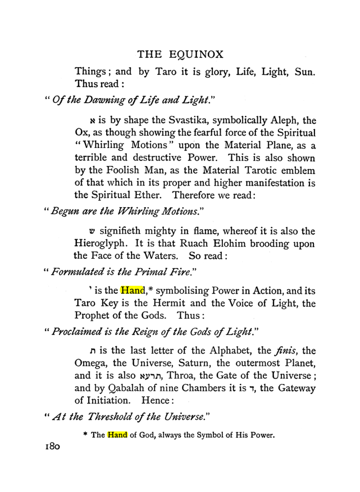Original scan of The Equinox (Volume I, Number II), PDF page 190