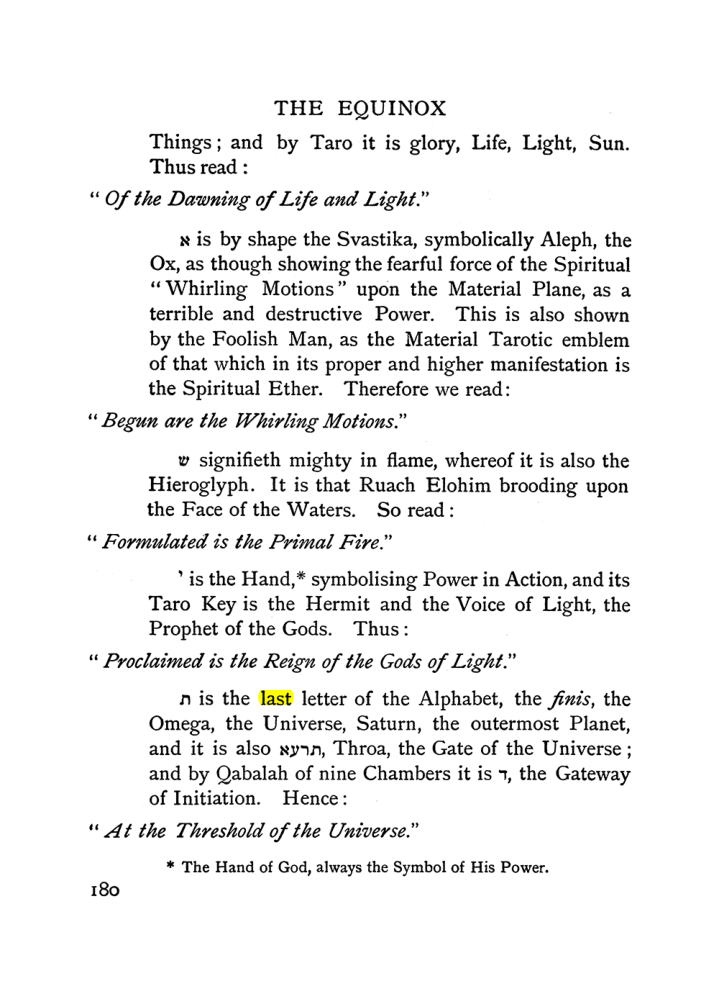 Original scan of The Equinox (Volume I, Number II), PDF page 190