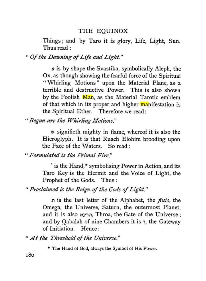 Original scan of The Equinox (Volume I, Number II), PDF page 190