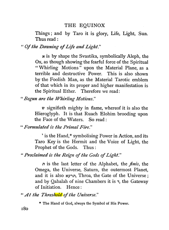 Original scan of The Equinox (Volume I, Number II), PDF page 190
