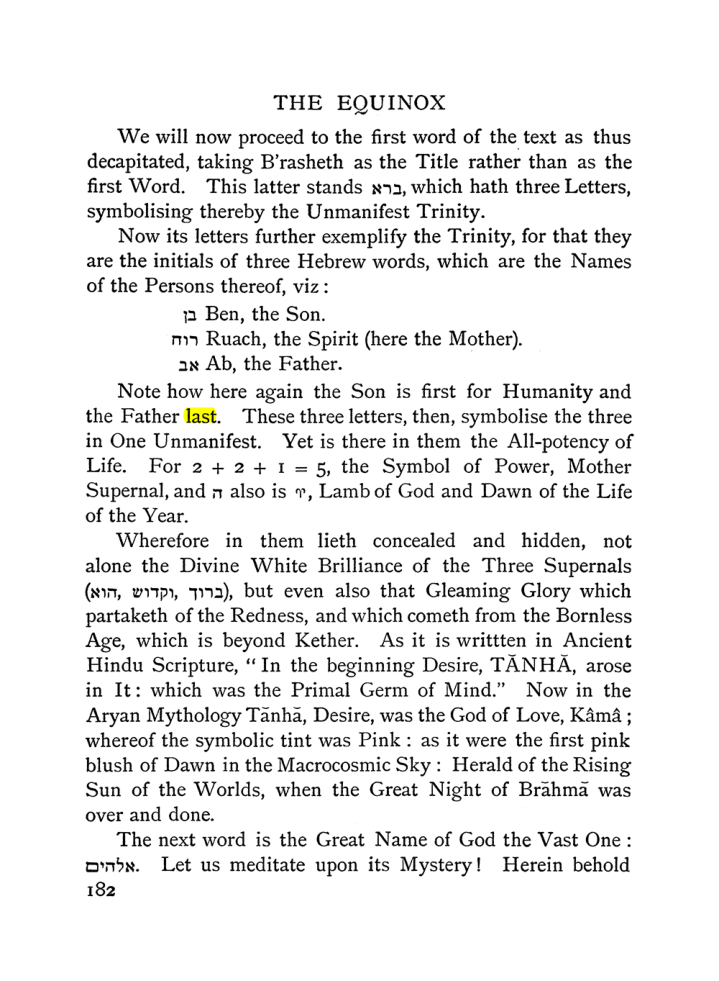 Original scan of The Equinox (Volume I, Number II), PDF page 192