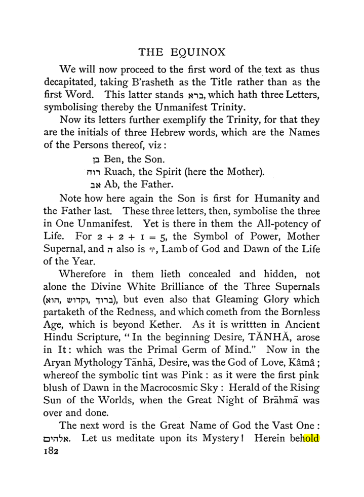 Original scan of The Equinox (Volume I, Number II), PDF page 192