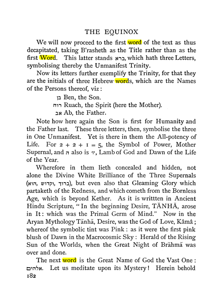Original scan of The Equinox (Volume I, Number II), PDF page 192