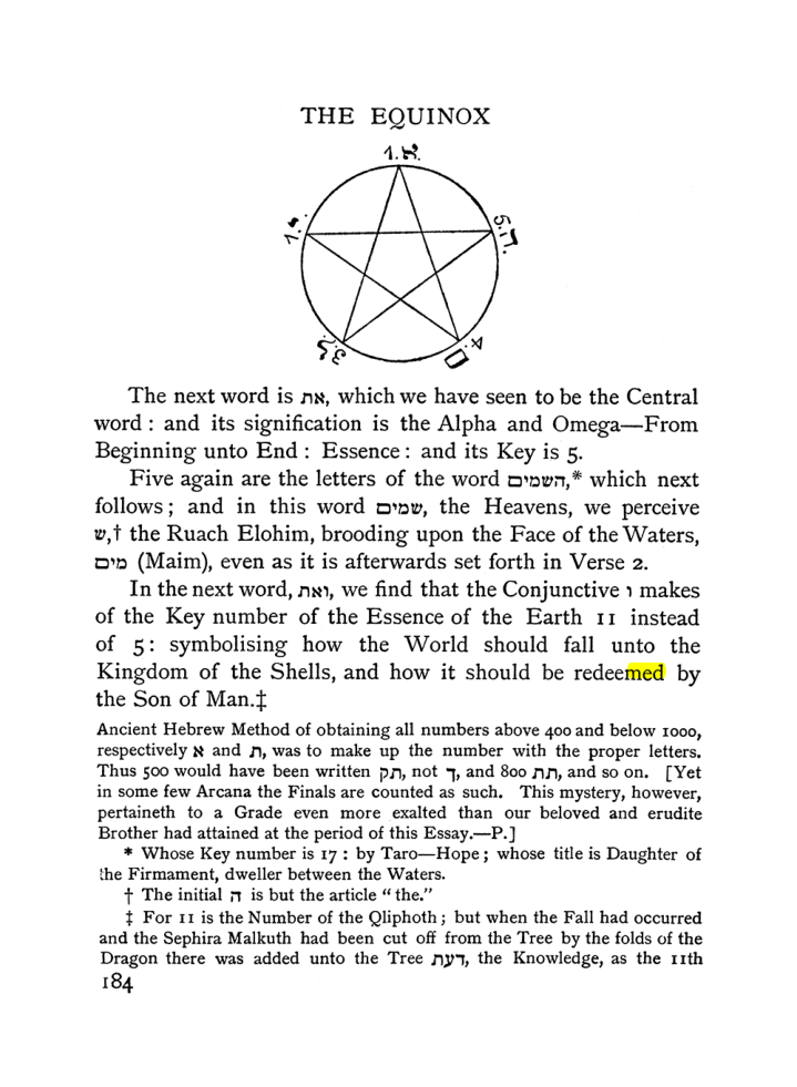 Original scan of The Equinox (Volume I, Number II), PDF page 194