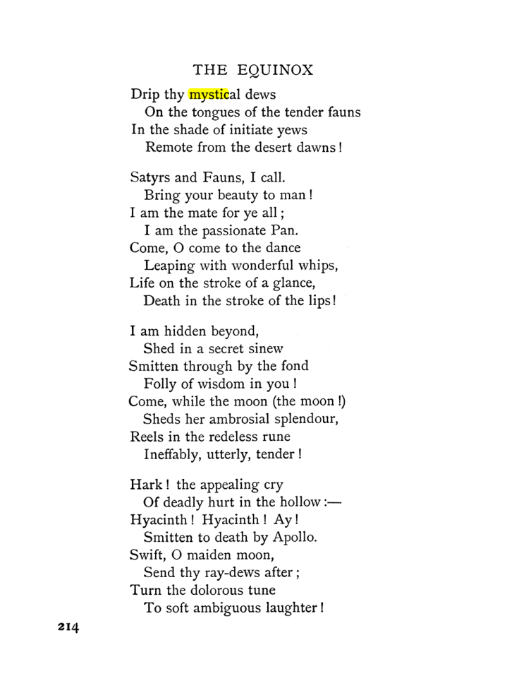 Original scan of The Equinox (Volume I, Number II), PDF page 224
