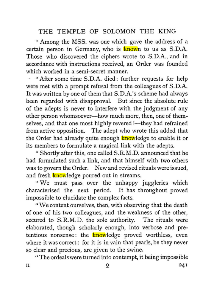 Original scan of The Equinox (Volume I, Number II), PDF page 249
