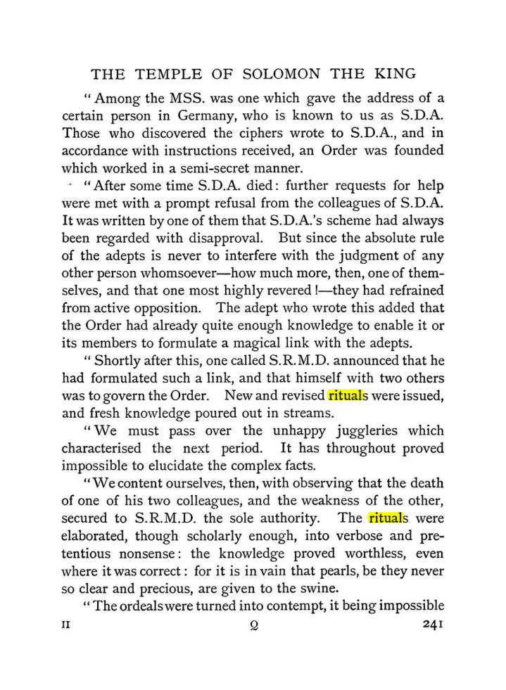 Original scan of The Equinox (Volume I, Number II), PDF page 249