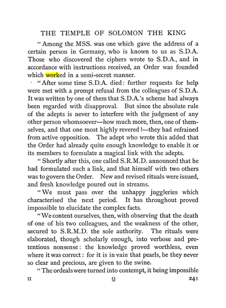 Original scan of The Equinox (Volume I, Number II), PDF page 249