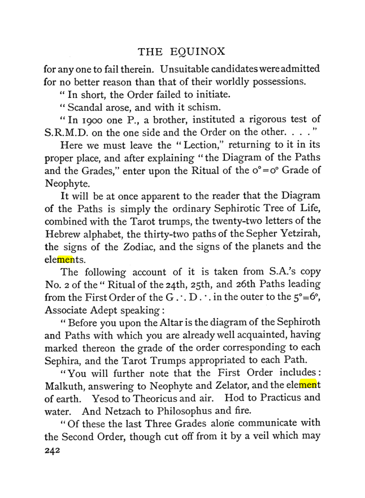Original scan of The Equinox (Volume I, Number II), PDF page 250