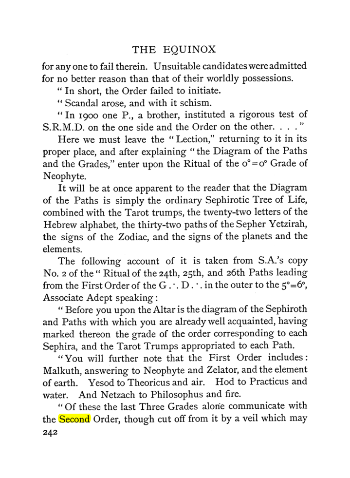 Original scan of The Equinox (Volume I, Number II), PDF page 250