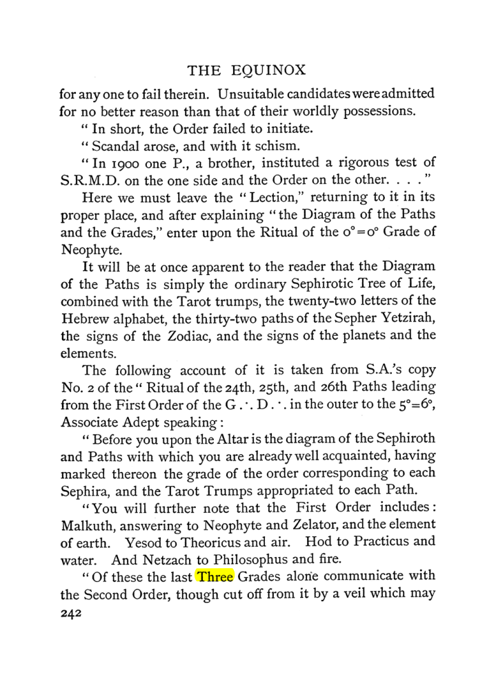 Original scan of The Equinox (Volume I, Number II), PDF page 250