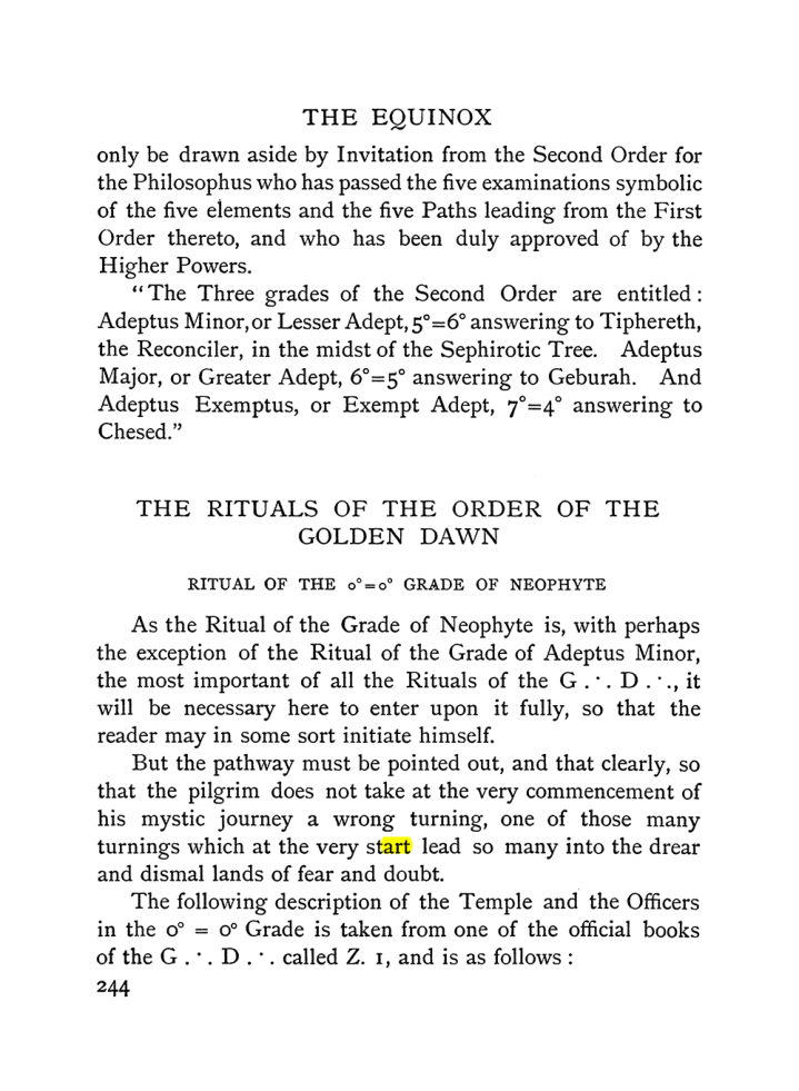 Original scan of The Equinox (Volume I, Number II), PDF page 252