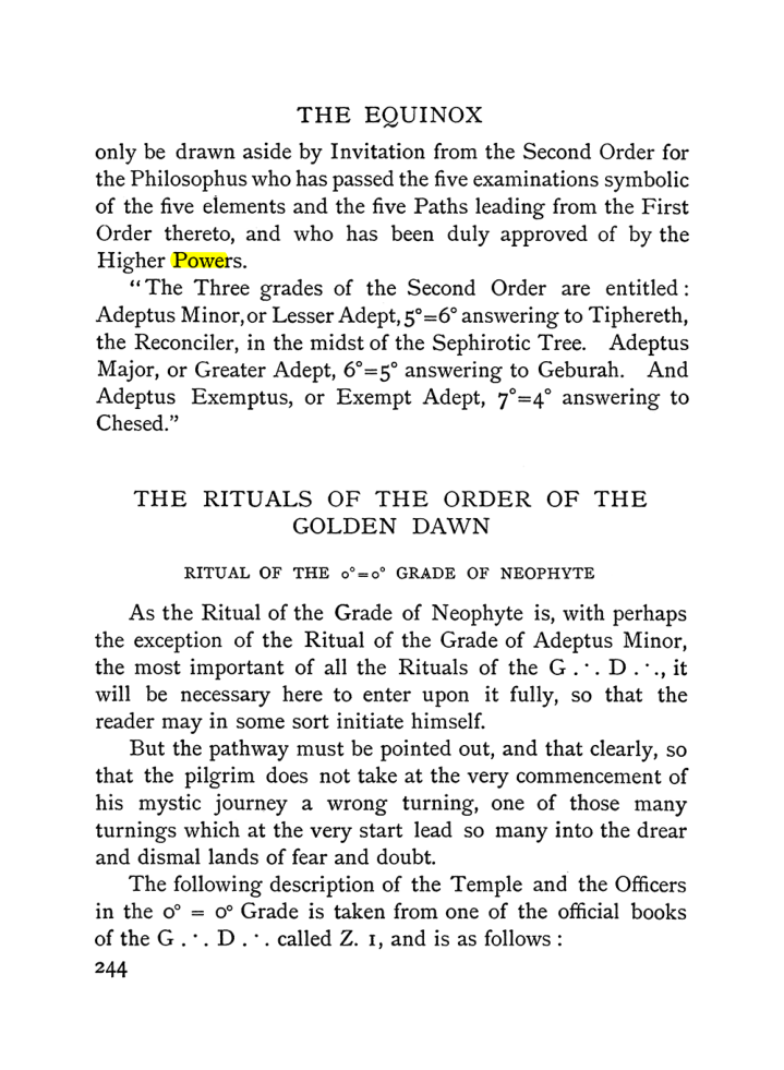 Original scan of The Equinox (Volume I, Number II), PDF page 252