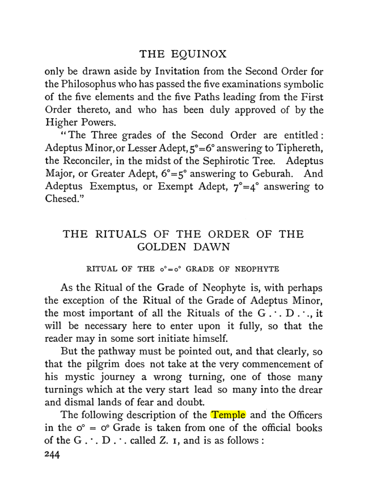 Original scan of The Equinox (Volume I, Number II), PDF page 252