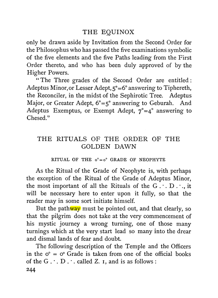 Original scan of The Equinox (Volume I, Number II), PDF page 252