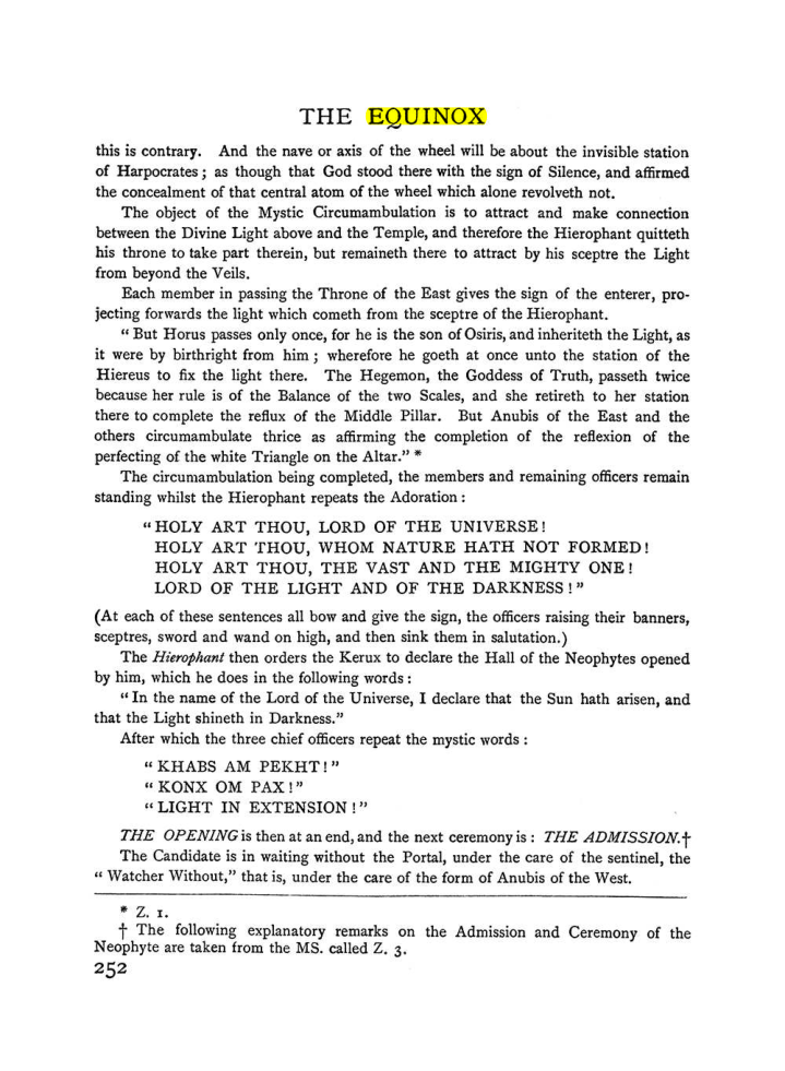Original scan of The Equinox (Volume I, Number II), PDF page 260