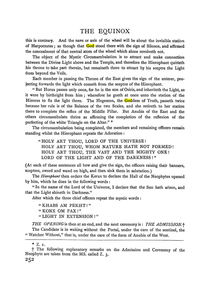 Original scan of The Equinox (Volume I, Number II), PDF page 260