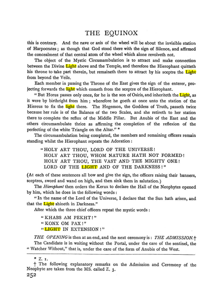 Original scan of The Equinox (Volume I, Number II), PDF page 260
