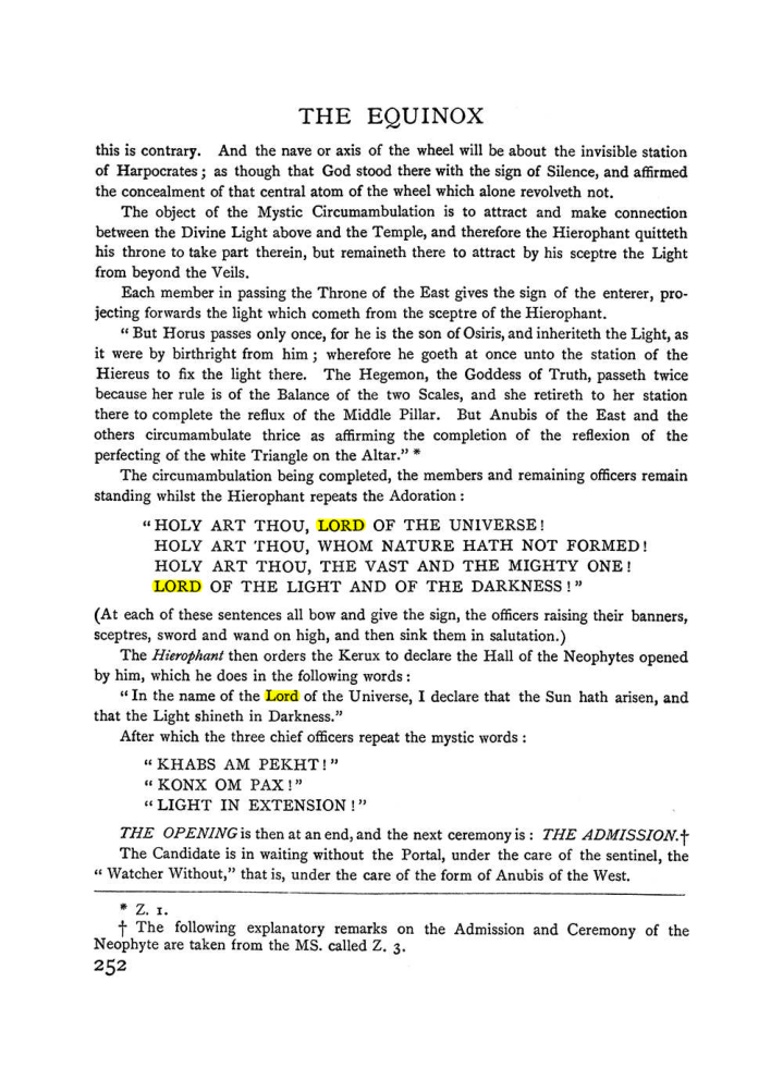 Original scan of The Equinox (Volume I, Number II), PDF page 260