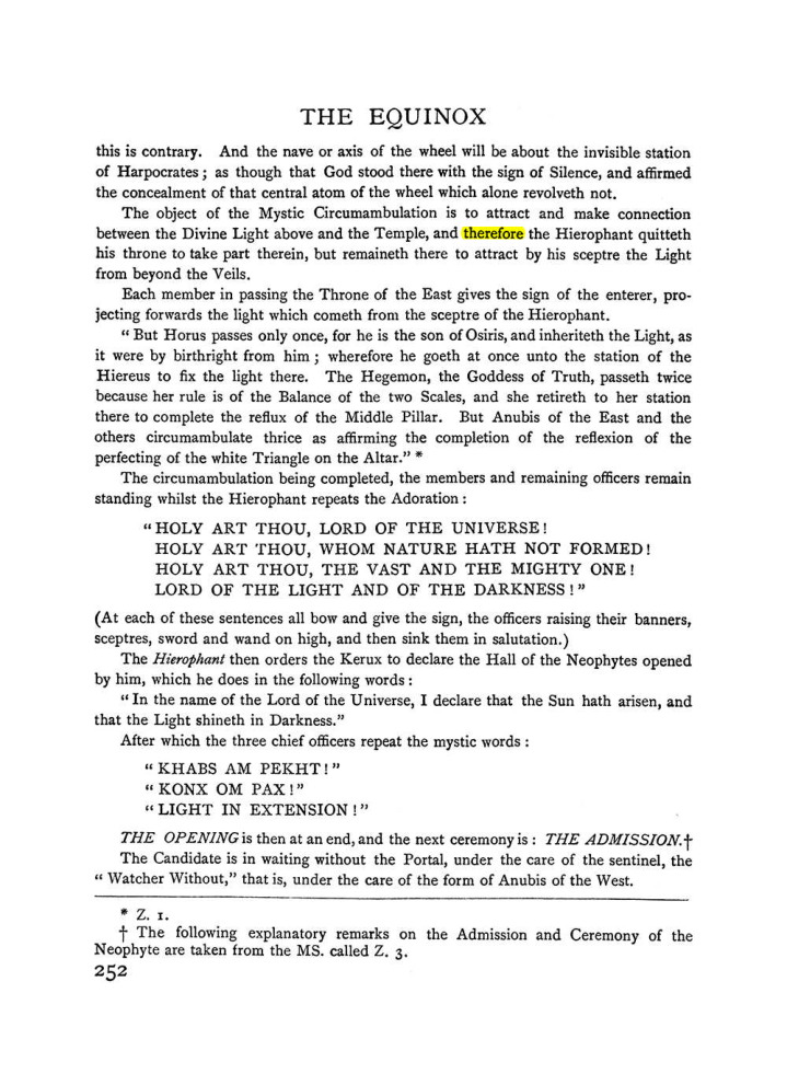Original scan of The Equinox (Volume I, Number II), PDF page 260