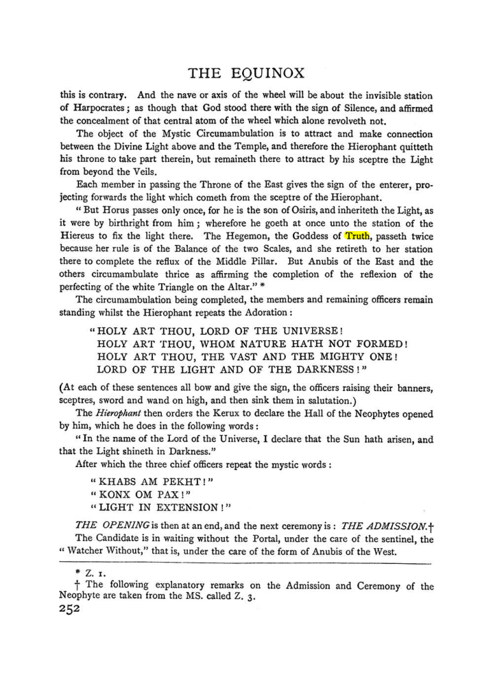 Original scan of The Equinox (Volume I, Number II), PDF page 260
