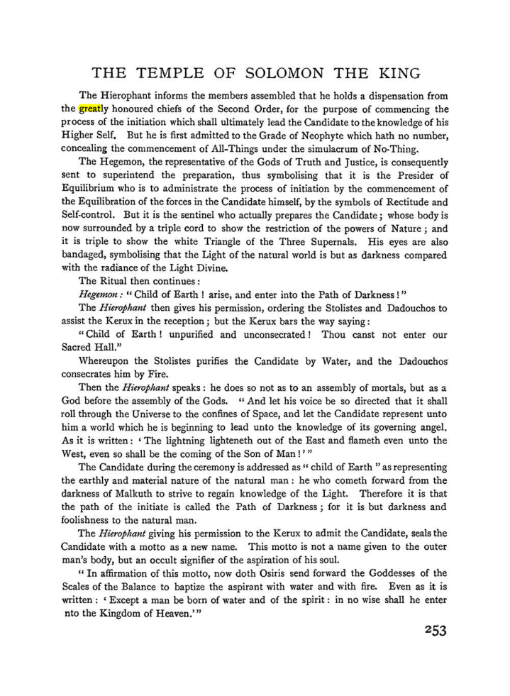 Original scan of The Equinox (Volume I, Number II), PDF page 261