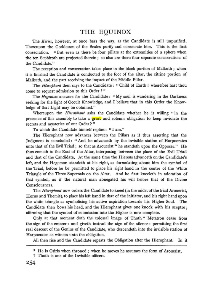 Original scan of The Equinox (Volume I, Number II), PDF page 262