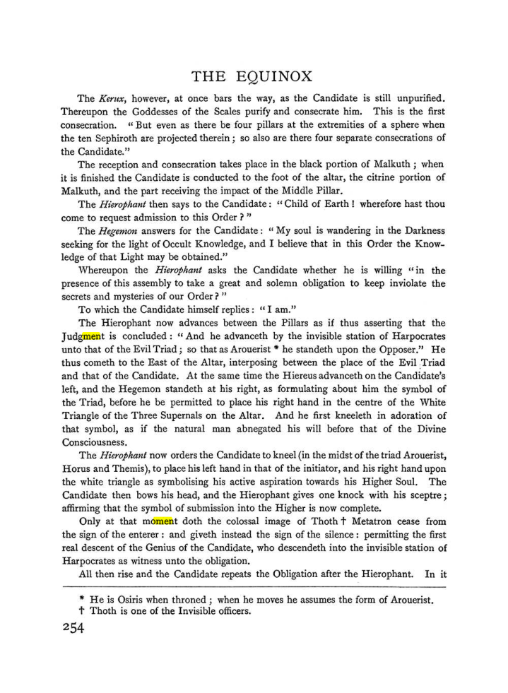 Original scan of The Equinox (Volume I, Number II), PDF page 262