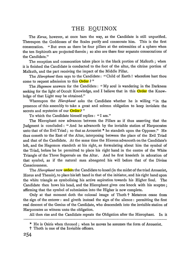 Original scan of The Equinox (Volume I, Number II), PDF page 262